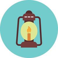 Oil Lamp Vector Icon