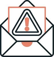 icono de vector de correo no deseado