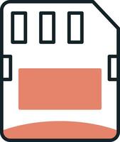 Micro sd card Vector Icon