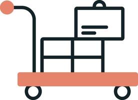 Airport Cart Vector Icon