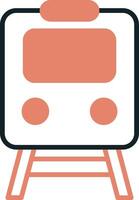 icono de vector de tren