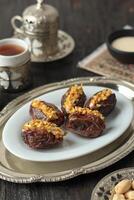 Stuffed Dates with Pistachio and Butter Cream photo