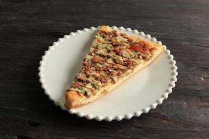 Cheese Beef paprika Pizza photo