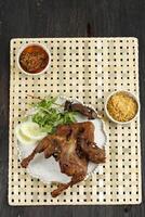 Top View Bebek Goreng Kremes photo