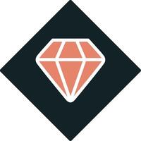 icono de vector de diamante