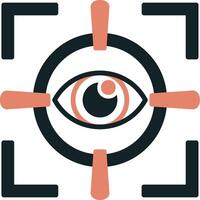 icono de vector de exploración ocular