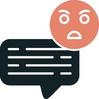 Angry Chat Vector Icon