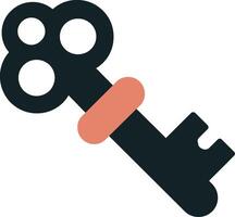 Old Key Vector Icon