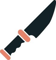 icono de vector de cuchillo