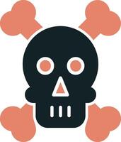 Skull And Bones Vector Icon