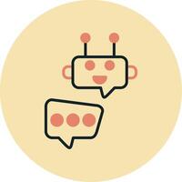 Robot Chat Vector Icon