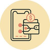 Digital Wallet Vector Icon