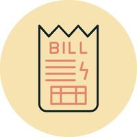 Bill Vector Icon