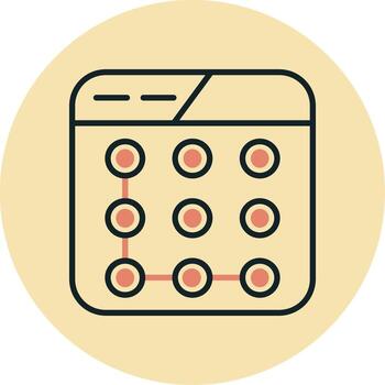 bloquear modelo vector icono