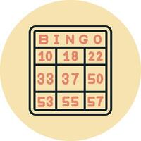 icono de vector de bingo