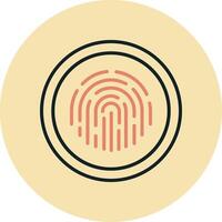 Fingerprint Vector Icon