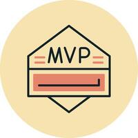 icono de vector de mvp