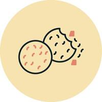 icono de vector de galletas