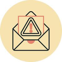 icono de vector de correo no deseado