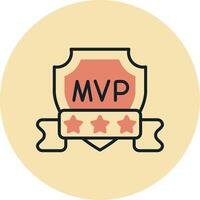 icono de vector de mvp