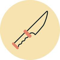 icono de vector de cuchillo