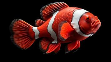 AI generated Nature Maroon clown fish photography photo