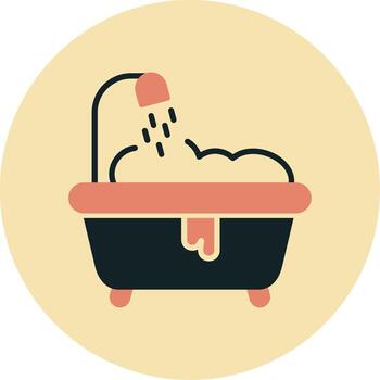 icono de vector de baño