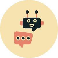 Robot Chat Vector Icon