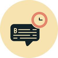 Chat Time Vector Icon