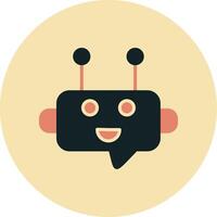 Robot Chat Vector Icon