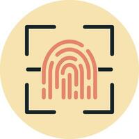 Fingerprint Scanner Vector Icon