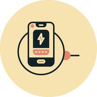 Wireless Charger Vector Icon