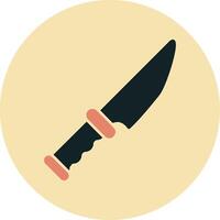 icono de vector de cuchillo