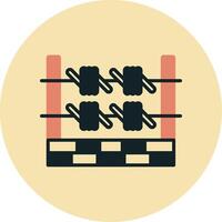 Barbed Wire Vector Icon