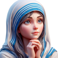 ai generato bellissimo madre teresa immagini png