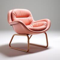 ai generado silla estilo rosado color foto