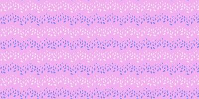 Trendy pink seamless pattern with striped zigzag. Simple background with lines and texture dots, drops, spots. Vector hand drawn sketch. Design for fashion, textile, fabric, wallpaper