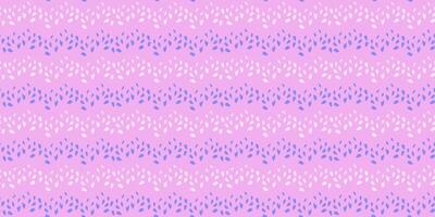 Trendy pink seamless pattern with striped zigzag. Simple background with lines and texture dots, drops, spots. Vector hand drawn sketch. Design for fashion, textile, fabric, wallpaper