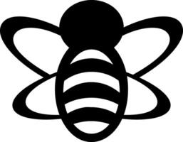 abeja ilustración arrojar - un giro de alegre polinización. abeja silueta. vector
