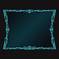 Futuristic style digital technology hud frame vector