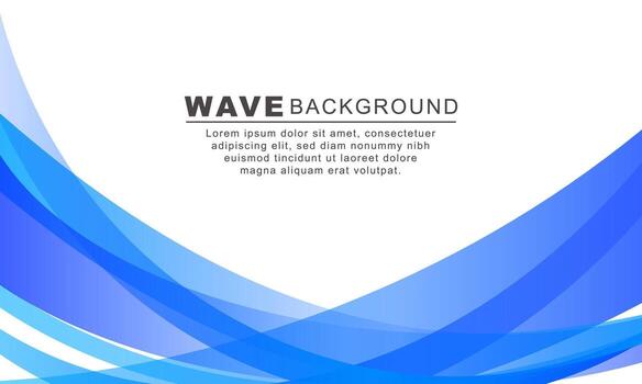 Modern gradient background. Abstract blue wave background vector