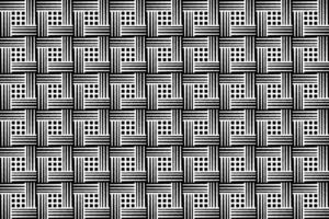 Seamless repeating monochrome seamless pattern. Mosaic ornamental decorative black and white pattern vector