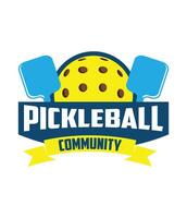 pickleball comunidad logo vector