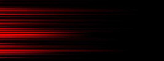 Abstract red lighting effect speed direction on a black background vector illustration