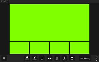 Call video template. Blank for inserting faces instead of chroma key vector