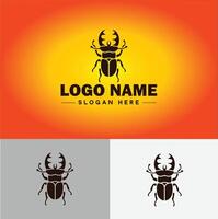 Beetle logo vector art icon graphics for company brand business logo template