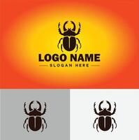 Beetle logo vector art icon graphics for company brand business logo template