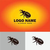 Beetle logo vector art icon graphics for company brand business logo template