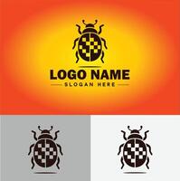 Beetle logo vector art icon graphics for company brand business logo template