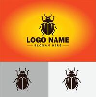 Beetle logo vector art icon graphics for company brand business logo template